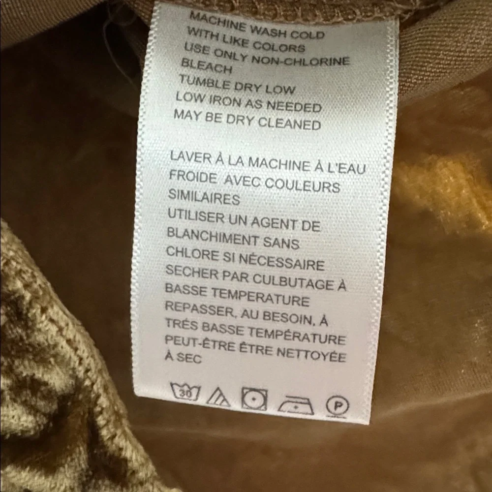 Super cute We The Free Velvet Shirt in Warm gold is X small oversized - Picture 7 of 9